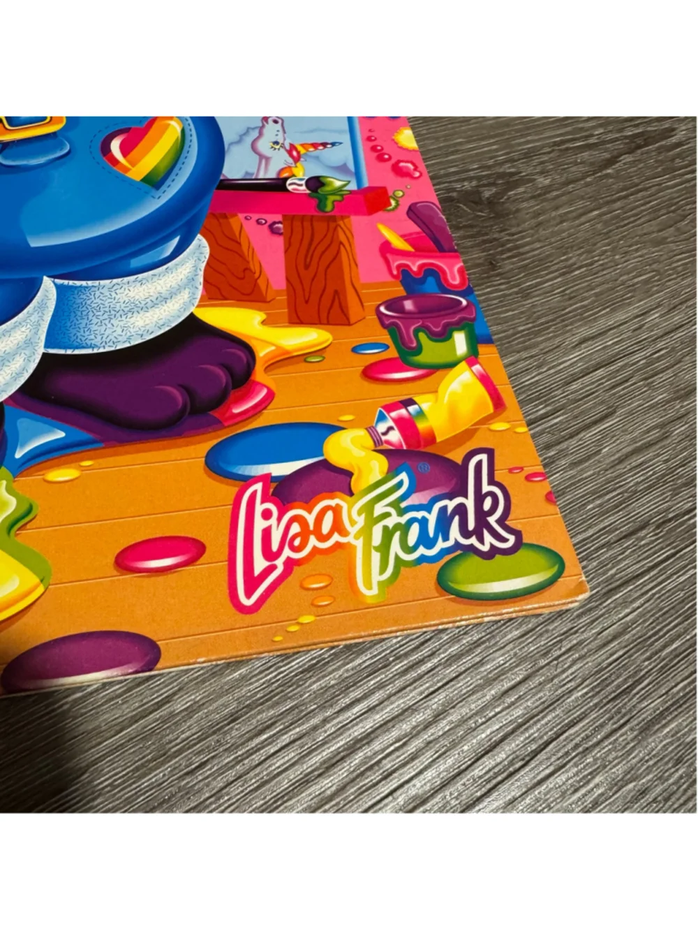 Lisa Frank Graphic Art School Folder - Panda Painter - Vintage Y2K Collectible